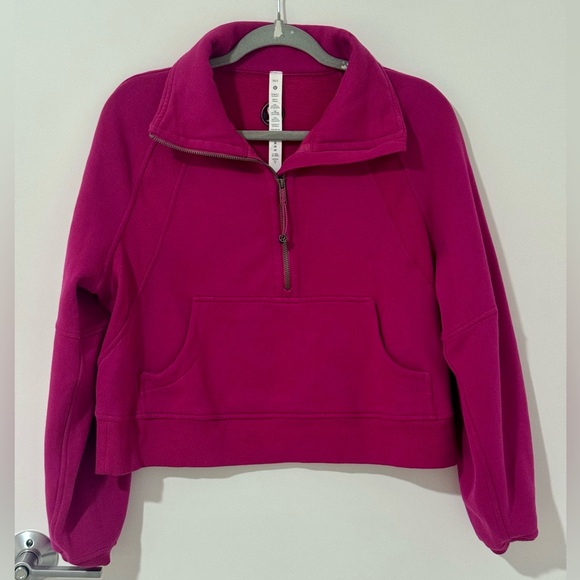 Lululemon Scuba Cropped Funnel neck XS/S Ripened Raspberry - Picture 2 of 10